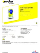 TDS webersan presto 300