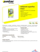 TDS weberset superflex max2