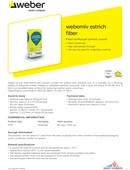 TDS weberniv estrich fiber EN